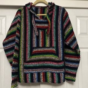 Multicolored Baja pullover hoodie